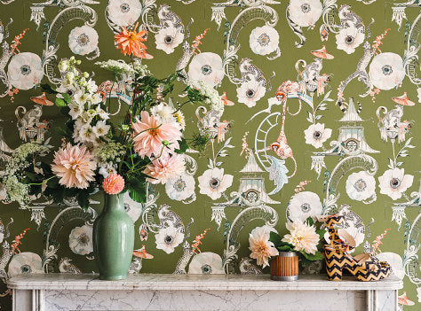 Romo - Euphoria Wallcovering - Somerset Green