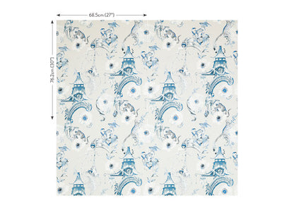 Romo - Euphoria Wallcovering - China Blue