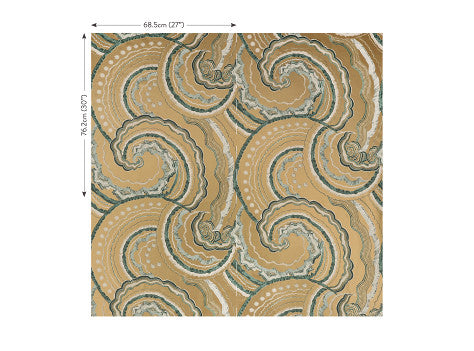 Romo - Fantasia Wallcovering - Vintage Gold