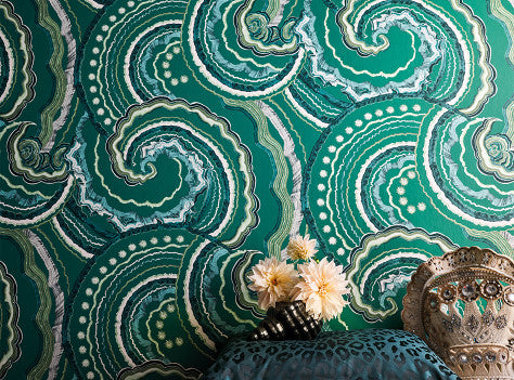 Romo - Fantasia Wallcovering - Malachite