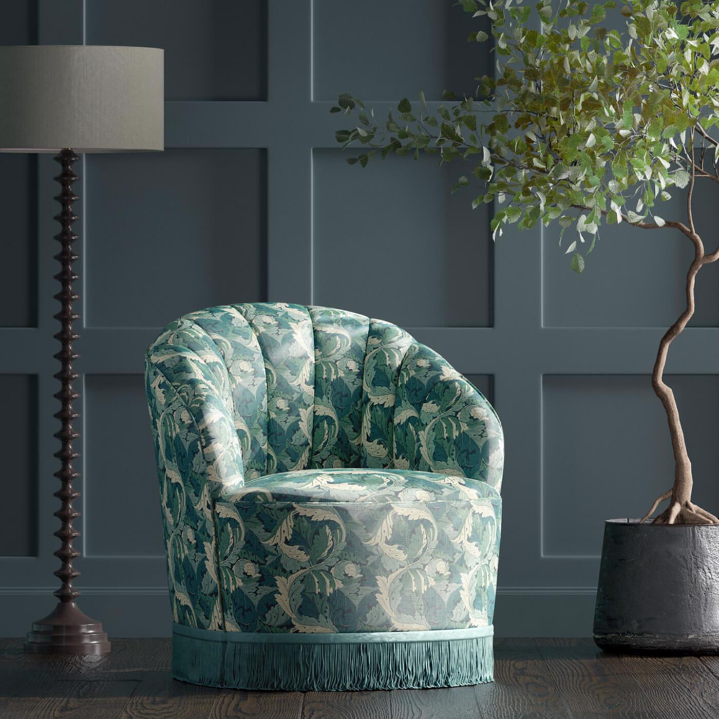 Clarke & Clarke - William Morris - Acanthus Teal