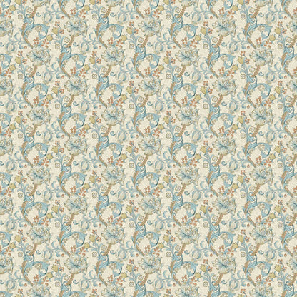 Clarke & Clarke - William Morris - Golden Lily Linen/Teal