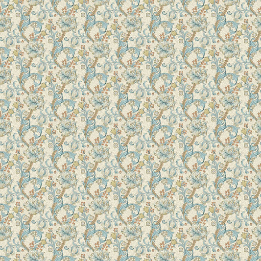 Clarke & Clarke - William Morris - Golden Lily Linen/Teal