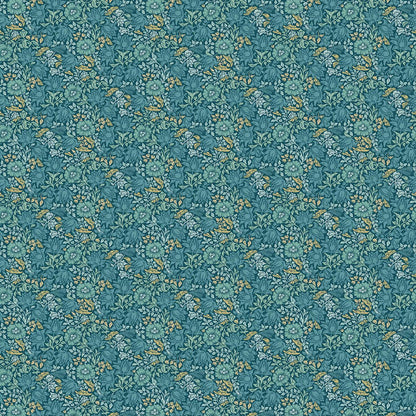 Clarke & Clarke - William Morris - Mallow - Teal