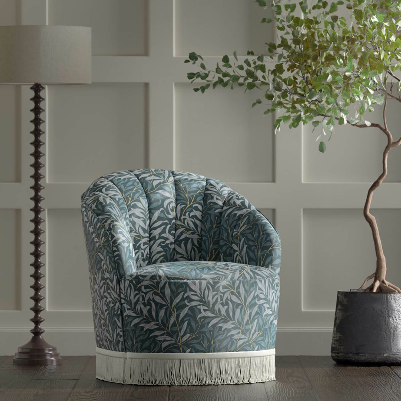 Clarke & Clarke - William Morris - Willow Boughs - Denim