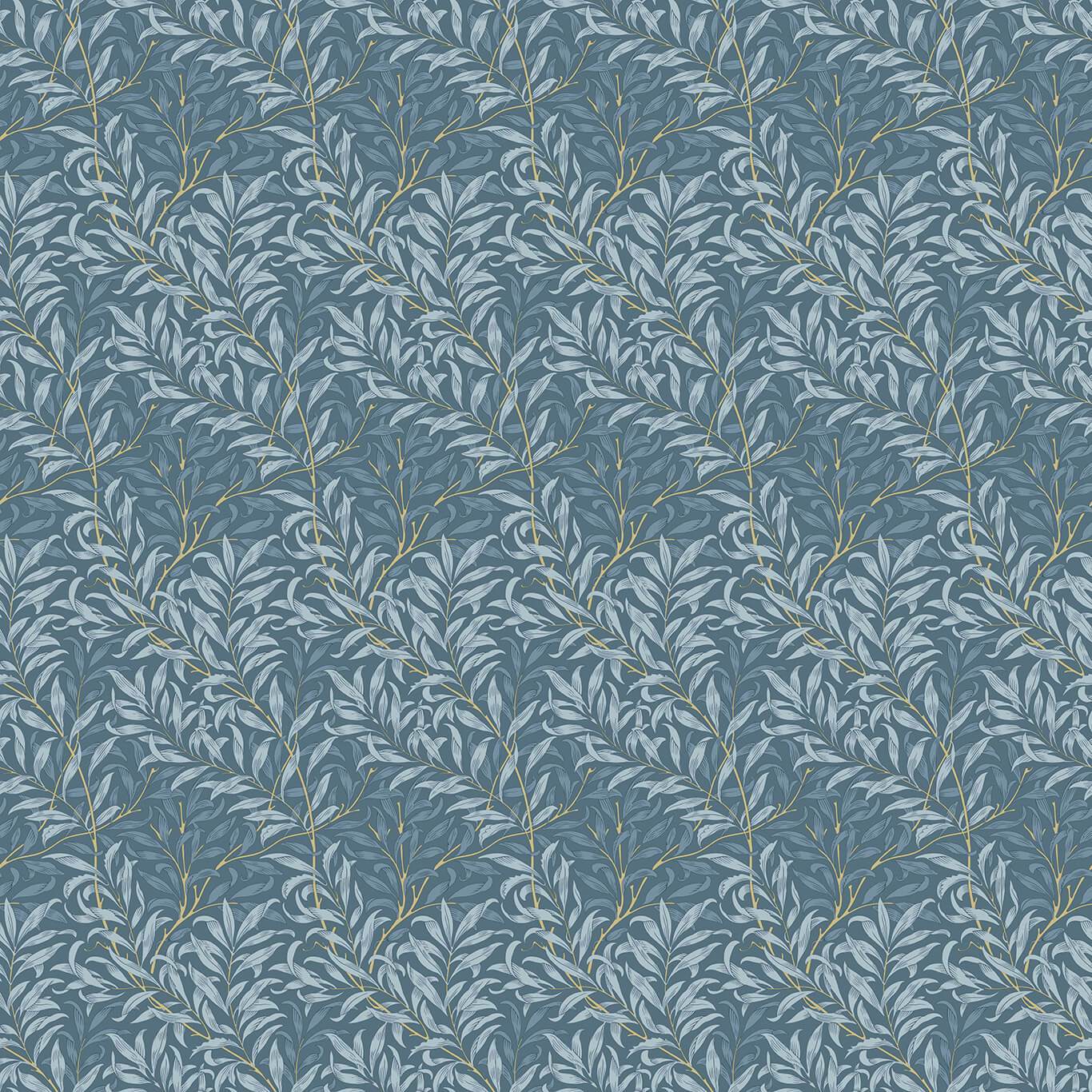 Clarke & Clarke - William Morris - Willow Boughs - Denim