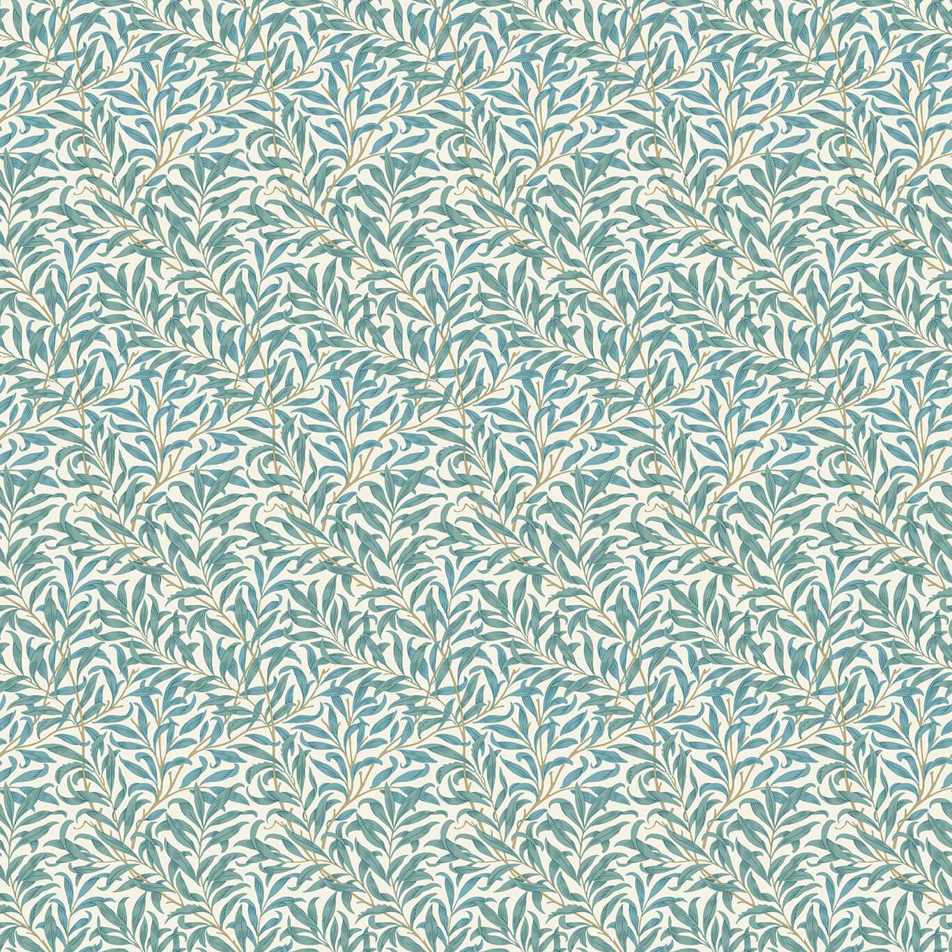 Clarke & Clarke - William Morris - Willow Boughs - Teal